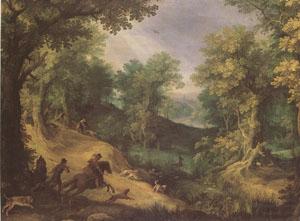 Paul Bril Stag Hunt (mk05) china oil painting image